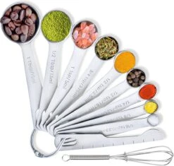 BOTC Maatbeker Set - 11-Delige - Meetlepels - Measuring Spoons - Maatschepjes - RVS