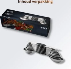 8-Delige Magnetische Maatlepel Set RVS - Measuring Cups And Spoons - Maatschepjes - Vast & Vloeibaar -Drinkwater Apparaat Winkel 1200x1159