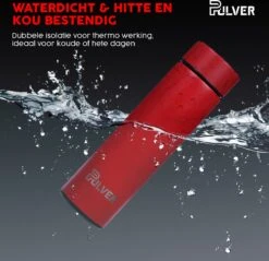 Pulver- Drinkfles - Smart - Temperatuur Meter - Dubbel Geïsoleerd - Drinkfles Kinderen & Volwassenen - Drinkflessen - Rood -Drinkwater Apparaat Winkel 1200x1162 4