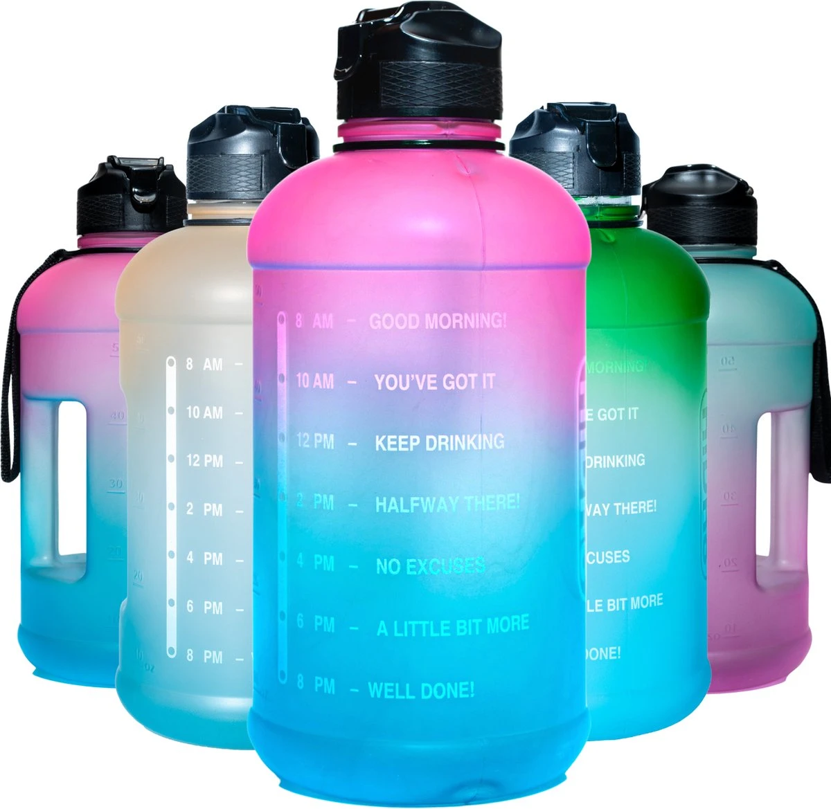 Quality Needz - Waterfles - Drinkfles Met Rietje - Stevig Handvat - 2 Liter - Sportfles - Waterfles Met Tijdmarkeringen - Water Bottle - Waterfles Met Rietje 1 Quality Needz - Waterfles - Drinkfles Met Rietje - Stevig Handvat - 2 Liter - Sportfles - Waterfles Met Tijdmarkeringen - Water Bottle - Waterfles Met Rietje