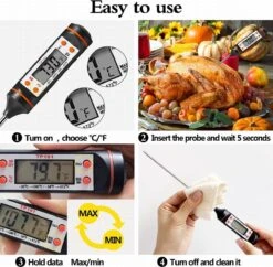 IGOODS - Digitale Vleesthermometer - Keukenthermometers- BBQ Thermometer- Voedselthermometer- RVS -Drinkwater Apparaat Winkel 1200x1176 6