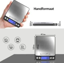BanGosa Precisie Digitale Weegschaal - 0.01 Tot 500 Gram - Zwart 19 BanGosa Precisie Digitale Weegschaal - 0.01 Tot 500 Gram - Zwart -Drinkwater Apparaat Winkel 1200x1182 1