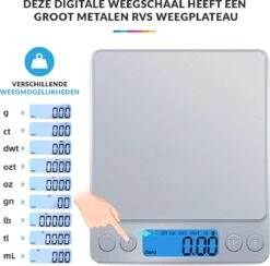 Keukenweegschaal Digitaal Met Kom - Precisie Weegschaal RVS - 500g X 0.01g 13 Keukenweegschaal Digitaal Met Kom - Precisie Weegschaal RVS - 500g X 0.01g -Drinkwater Apparaat Winkel 1200x1185 3