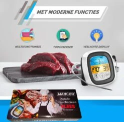 Mancor Digitale Vleesthermometer - Keukenthermometer - BBQ Thermometer - Oventhermometer 10 Mancor Digitale Vleesthermometer - Keukenthermometer - BBQ Thermometer - Oventhermometer -Drinkwater Apparaat Winkel 1200x1187 14