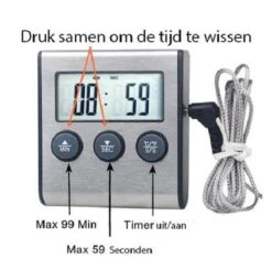 Boticz - 2-in-1 Magnetische Digitale Kern Thermometer Met Keuken Timer Alarm - Magnetische Vloeistof/Vlees Temperatuurmeter Met Meetsonde Draad & Kook Timer - 0-250 Graden Celcius - Inclusief Gratis Batterijen 13 Boticz - 2-in-1 Magnetische Digitale Kern Thermometer Met Keuken Timer Alarm - Magnetische Vloeistof/Vlees Temperatuurmeter Met Meetsonde Draad & Kook Timer - 0-250 Graden Celcius - Inclusief Gratis Batterijen -Drinkwater Apparaat Winkel 1200x1188 1