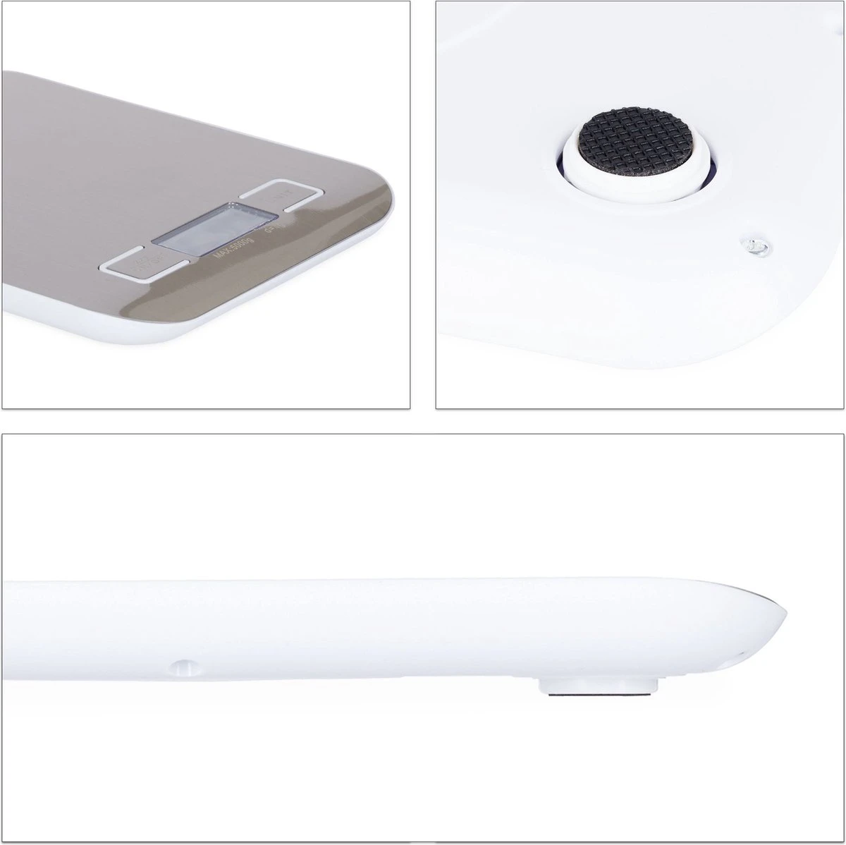 Nonna Keukenweegschaal Digitaal - RVS Weegschaal Keuken - Max. 5 Kilogram 2 Nonna Keukenweegschaal Digitaal - RVS Weegschaal Keuken - Max. 5 Kilogram - Afbeelding 2