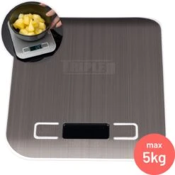 Triple J® Elektronische Keuken Weegschaal – Keukenweegschaal Digitaal – LCD Beeldscherm