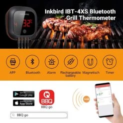 Inkbird IBT-4XS Bluetooth Thermometer - Keukenthermometer - Oplaadbare Accu -Drinkwater Apparaat Winkel 1200x1200 1056