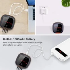 Inkbird IBT-4XS Bluetooth Thermometer - Keukenthermometer - Oplaadbare Accu -Drinkwater Apparaat Winkel 1200x1200 1057