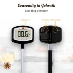 Suikerthermometer Digitaal – Kookthermometer – Vleesthermometer – Kerntemperatuurmeter – Draadloos – Thermometer Ook Geschikt Voor Vlees, BBQ, Oven -Drinkwater Apparaat Winkel 1200x1200 1072