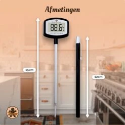 Suikerthermometer Digitaal – Kookthermometer – Vleesthermometer – Kerntemperatuurmeter – Draadloos – Thermometer Ook Geschikt Voor Vlees, BBQ, Oven -Drinkwater Apparaat Winkel 1200x1200 1073