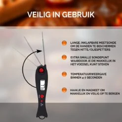 Mancor Vleesthermometer BBQ Thermometer Digitaal Keukenthermometer Accessoires Voedselthermometer - Inklapbaar 11 Mancor Vleesthermometer BBQ Thermometer Digitaal Keukenthermometer Accessoires Voedselthermometer - Inklapbaar -Drinkwater Apparaat Winkel 1200x1200 1113