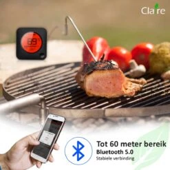Claire BF-5 BBQ Thermometer - Vleesthermometer - Oventhermometer - Draadloos Met App - Incl. Batterijen En 4 Meetsondes -Drinkwater Apparaat Winkel 1200x1200 1138