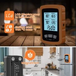 Vleesthermometer Dubbele Sonde - BBQ Thermometer Oranje Met Timer - Kernthermometer - Suikerthermometer - Kookthermometer 9 Vleesthermometer Dubbele Sonde - BBQ Thermometer Oranje Met Timer - Kernthermometer - Suikerthermometer - Kookthermometer -Drinkwater Apparaat Winkel 1200x1200 1143