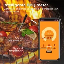 Nuvance - Vleesthermometer Draadloos Met App - BBQ Thermometer Met Bluetooth - Meater - Oventhermometer - BBQ Accesoires - RVS -Drinkwater Apparaat Winkel 1200x1200 1151