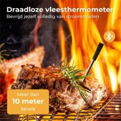 Nuvance - Vleesthermometer Draadloos Met App - BBQ Thermometer Met Bluetooth - Meater - Oventhermometer - BBQ Accesoires - RVS -Drinkwater Apparaat Winkel 1200x1200 1153