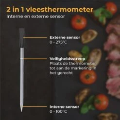 Nuvance - Vleesthermometer Draadloos Met App - BBQ Thermometer Met Bluetooth - Meater - Oventhermometer - BBQ Accesoires - RVS -Drinkwater Apparaat Winkel 1200x1200 1155