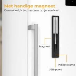 Nuvance - Vleesthermometer Draadloos Met App - BBQ Thermometer Met Bluetooth - Meater - Oventhermometer - BBQ Accesoires - RVS -Drinkwater Apparaat Winkel 1200x1200 1156