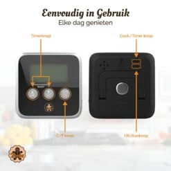 Digitale Thermometer – Oventhermometer – Suikerthermometer Digitaal – Kernthermometer – Keukenthermometer – Voedselthermometer – Thermometer Ook Geschikt Als Voor Vlees, BBQ, Oven -Drinkwater Apparaat Winkel 1200x1200 1164