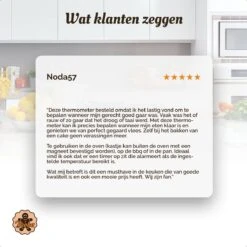 Digitale Thermometer – Oventhermometer – Suikerthermometer Digitaal – Kernthermometer – Keukenthermometer – Voedselthermometer – Thermometer Ook Geschikt Als Voor Vlees, BBQ, Oven -Drinkwater Apparaat Winkel 1200x1200 1167