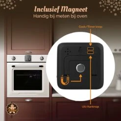 Digitale Thermometer – Oventhermometer – Suikerthermometer Digitaal – Kernthermometer – Keukenthermometer – Voedselthermometer – Thermometer Ook Geschikt Als Voor Vlees, BBQ, Oven -Drinkwater Apparaat Winkel 1200x1200 1168