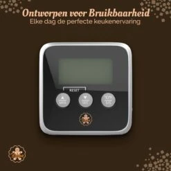 Digitale Thermometer – Oventhermometer – Suikerthermometer Digitaal – Kernthermometer – Keukenthermometer – Voedselthermometer – Thermometer Ook Geschikt Als Voor Vlees, BBQ, Oven -Drinkwater Apparaat Winkel 1200x1200 1169