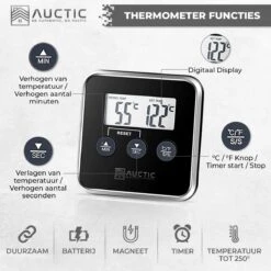 Auctic® DT-1000 - Vleesthermometer – BBQ Accesoires – Oventhermometer – BBQ Thermometer – Kernthermometer 7 Auctic® DT-1000 - Vleesthermometer – BBQ Accesoires – Oventhermometer – BBQ Thermometer – Kernthermometer -Drinkwater Apparaat Winkel 1200x1200 1173