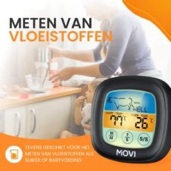 Movi® Mini+ Vleesthermometer - Bbq Thermometer – Kamado - Oventhermometer - Vleesthermometer Draadloos – Keukenthermometer - Suikerthermometer - Vloeistofthermometer – Barbecue Accessoires - Inclusief E-Book - Kookwekker - -Drinkwater Apparaat Winkel 1200x1200 1207