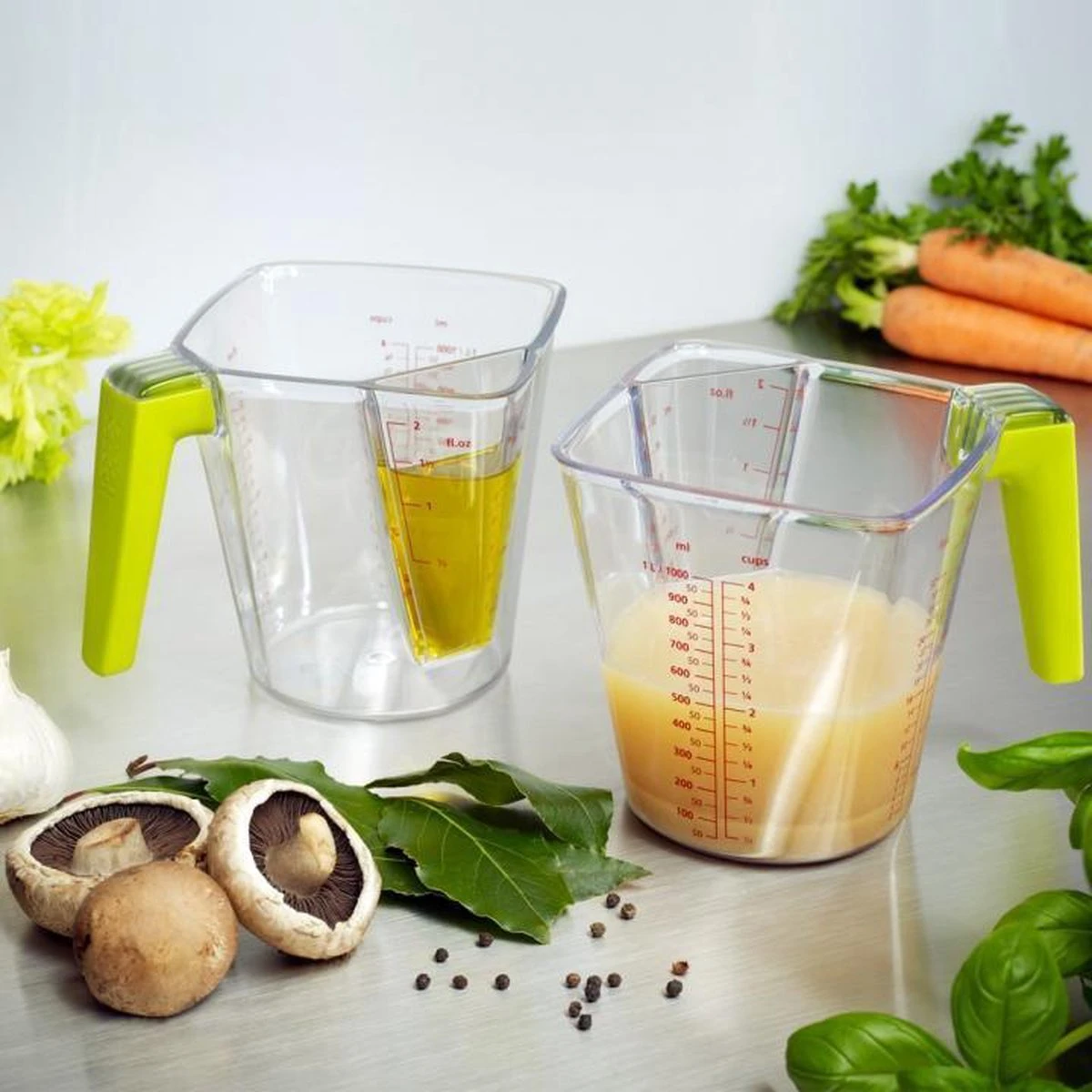 Joseph Joseph Maatbeker - Inhoud 1 L - 2 In 1 - Transparant 10 Joseph Joseph Maatbeker - Inhoud 1 L - 2 In 1 - Transparant - Afbeelding 10