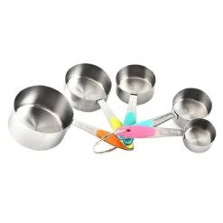10-Delige Maatbeker & Maatlepel Set - Meetlepels Maatcups - Measuring Cups Spoons - Maatschepjes & Bekers - Grammen & ML Afwegen - Kleuren -Drinkwater Apparaat Winkel 1200x1200 1234