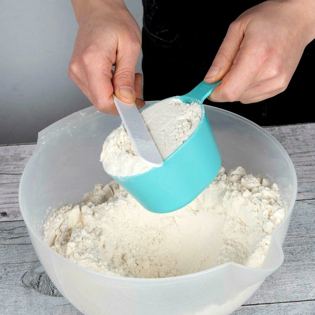 Alpina Maatbeker Set 9-delig Tot 1 Liter (Inclusief Trechter En Roerstaaf) - Measuring Cups & Spoons - Stapelbaar - Modern Design 6 Alpina Maatbeker Set 9-delig Tot 1 Liter (Inclusief Trechter En Roerstaaf) - Measuring Cups & Spoons - Stapelbaar - Modern Design - Afbeelding 6