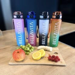 BELLAVITA Drinkfles - Turquoise - Cyaan - Waterfles - Drinkfles Volwassenen - Drinkfles Kinderen - Drinkfles 1 Liter - Fles - 1 Liter - 1000ml - Tritan - Fruitfilter- BPA-vrij - 100% Lekvrij -Drinkwater Apparaat Winkel 1200x1200 1365