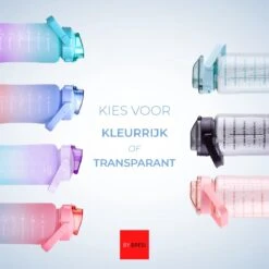By Bresi - Waterfles 2 Liter Zwart Transparant - Gratis Armband! - Waterfles Met Rietje - Grote Waterfles - Drinkbus - Sportbidon - Twee Liter Waterfles - Sportfles Fitness - Bottle 2 Liter- Drinkfles - Schenkfles - Waterflessen -Drinkwater Apparaat Winkel 1200x1200 1420