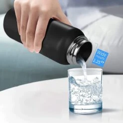 Thermo Master - Thermosfles & Drinkfles - Waterfles - 0,5 Liter - Midnight Black - 3 Doppen -Drinkwater Apparaat Winkel 1200x1200 176