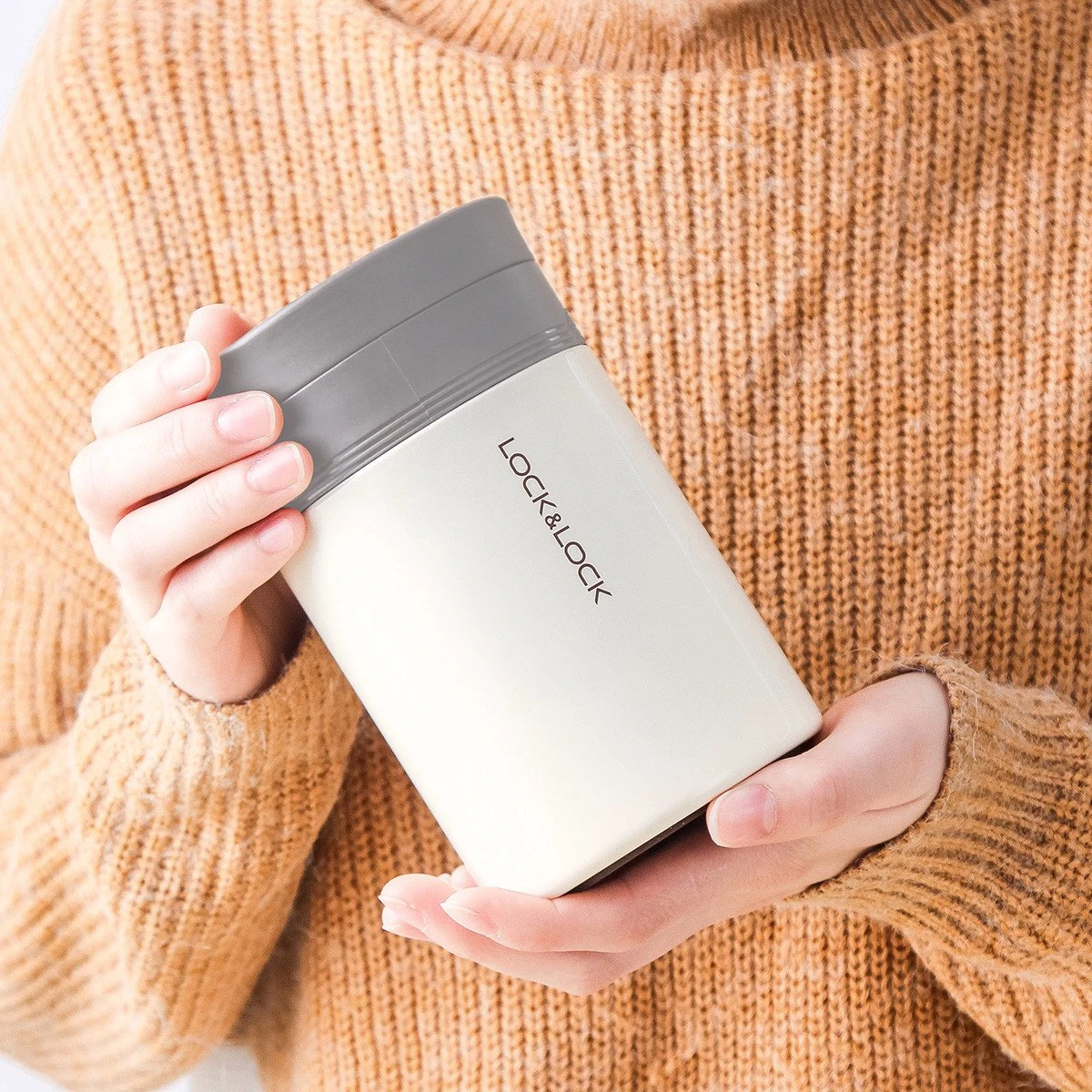 Lock&Lock RVS Thermos Lunchbox - Voedselcontainer - Voedseldrager - Lunchpot - Snackbox - Soepbeker To Go - Warme Maaltijden - Volwassenen - 500ml - Houdt Tot 6 Uur Warm - Lekvrij - Wit 3 Lock&Lock RVS Thermos Lunchbox - Voedselcontainer - Voedseldrager - Lunchpot - Snackbox - Soepbeker To Go - Warme Maaltijden - Volwassenen - 500ml - Houdt Tot 6 Uur Warm - Lekvrij - Wit - Afbeelding 3