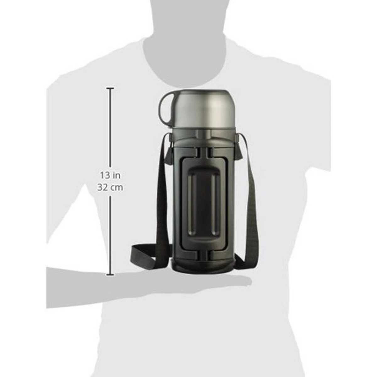 Lock&Lock Thermoskan - Isoleerkan - Thee En Koffie - Lekvrij - 1,5 Liter - RVS - Inklapbaar Handvat - Zwart 5 Lock&Lock Thermoskan - Isoleerkan - Thee En Koffie - Lekvrij - 1,5 Liter - RVS - Inklapbaar Handvat - Zwart - Afbeelding 5