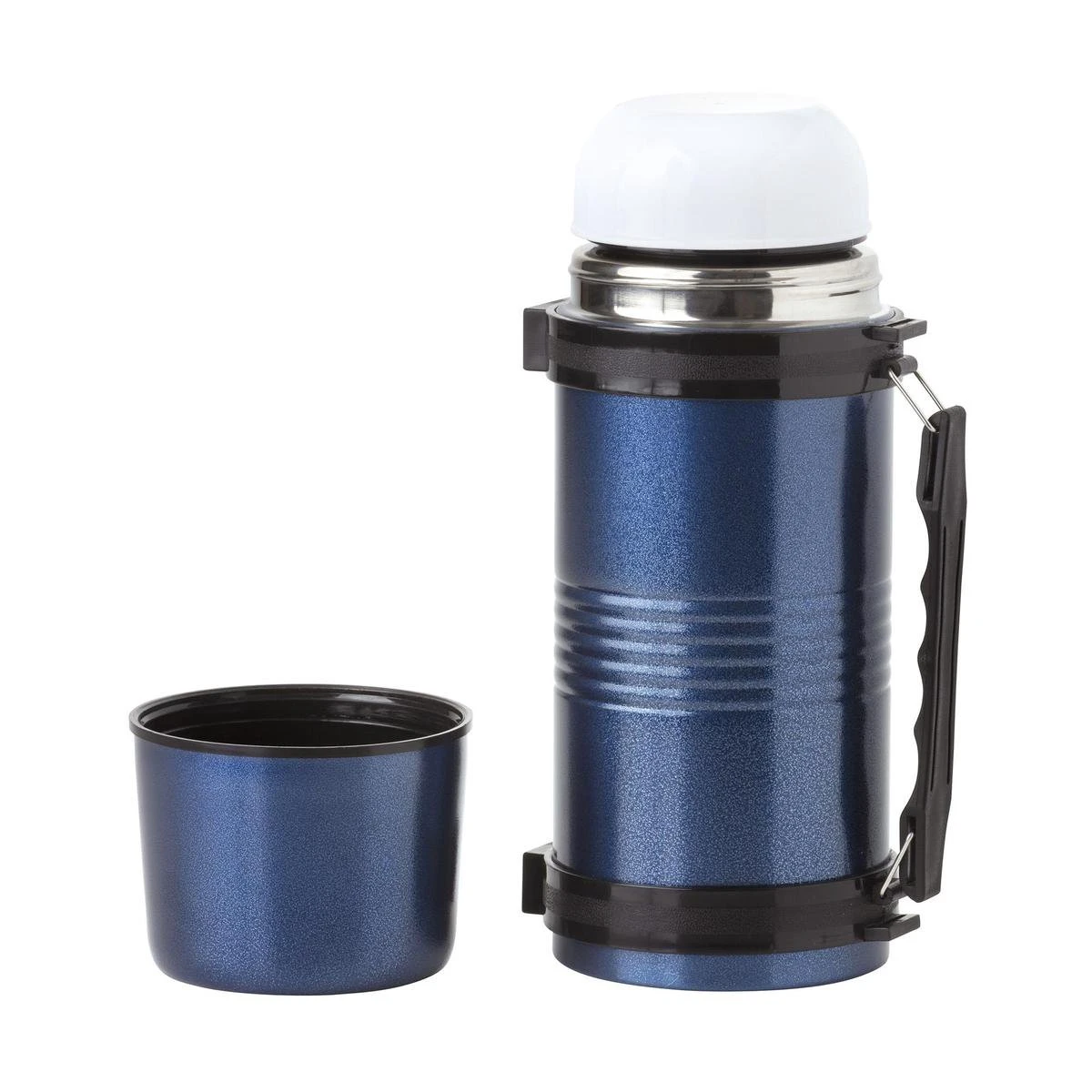 MacGyver Thermosfles Rvs - Thermoskan 1,2 Liter 28cm - Onbreekbaar - Blauw 4 MacGyver Thermosfles Rvs - Thermoskan 1,2 Liter 28cm - Onbreekbaar - Blauw - Afbeelding 4