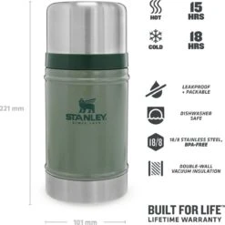 Stanley The Legendary Classic Food Jar 0,7L - Thermosfles - Hammertone Green 24 Stanley The Legendary Classic Food Jar 0,7L - Thermosfles - Hammertone Green -Drinkwater Apparaat Winkel 1200x1200 406