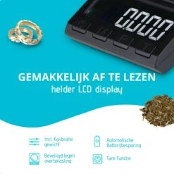 SOEM® Digitale Precisie Weegschaal - 0,001 Tot 100 Gram Tarra Functie - Pocket Scale - Juweliersweegschaal -Drinkwater Apparaat Winkel 1200x1200 458