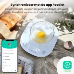 Formilo Digitale Precisie Keukenweegschaal Met App - Weegschaal Keuken Met Tarra Functie - 1gr Tot 5kg - Inclusief Batterijen - Wit 11 Formilo Digitale Precisie Keukenweegschaal Met App - Weegschaal Keuken Met Tarra Functie - 1gr Tot 5kg - Inclusief Batterijen - Wit -Drinkwater Apparaat Winkel 1200x1200 467