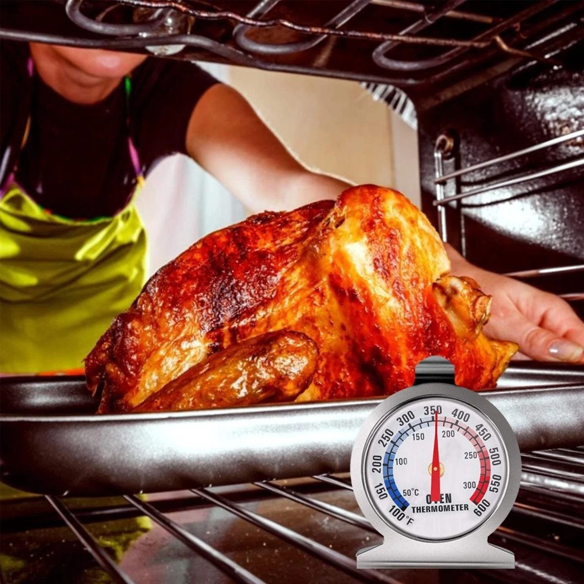 Merkloos Oventhermometer - Thermometer Oven - Rookoven Temperatuurmeter - Keukenthermometer 3 Merkloos Oventhermometer - Thermometer Oven - Rookoven Temperatuurmeter - Keukenthermometer - Afbeelding 3