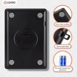 Lekro Digitale Precisie Keukenweegschaal – Weegschaal Keuken - 1gr-15kg – Tarra Functie - Zwart -Drinkwater Apparaat Winkel 1200x1200 518