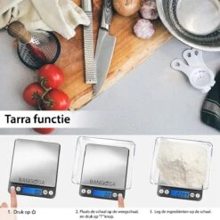 Bangosa® Professionele Digitale Precisie Weegschaal 2kg X 0.1 Gram/2000g - Keuken Weegschaal - Zakweegschaal -Drinkwater Apparaat Winkel 1200x1200 582