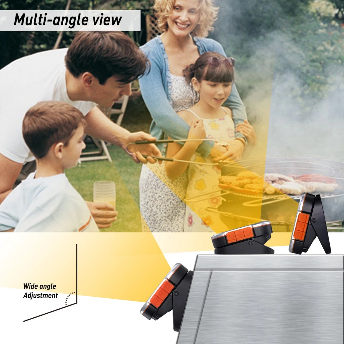 AidMax Vleesthermometer Met Optie Tot 6 Sondes – Bluetooth Met App – Digitale Kernthermomter – Thermometer Geschikt Voor BBQ, Oven & Grill – Incl. Batterijen - Geleverd Met 2 Sondes 5 AidMax Vleesthermometer Met Optie Tot 6 Sondes – Bluetooth Met App – Digitale Kernthermomter – Thermometer Geschikt Voor BBQ, Oven & Grill – Incl. Batterijen - Geleverd Met 2 Sondes - Afbeelding 5