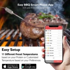 AidMax Vleesthermometer Met Optie Tot 6 Sondes – Bluetooth Met App – Digitale Kernthermomter – Thermometer Geschikt Voor BBQ, Oven & Grill – Incl. Batterijen - Geleverd Met 2 Sondes 19 AidMax Vleesthermometer Met Optie Tot 6 Sondes – Bluetooth Met App – Digitale Kernthermomter – Thermometer Geschikt Voor BBQ, Oven & Grill – Incl. Batterijen - Geleverd Met 2 Sondes -Drinkwater Apparaat Winkel 1200x1200 636