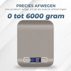 Ease Store Digitale Keuken Weegschaal Precisie – 1gr Tot 6kg – Elektrisch – Inclusief Batterijen – Tarra Functie - RVS -Drinkwater Apparaat Winkel 1200x1200 653