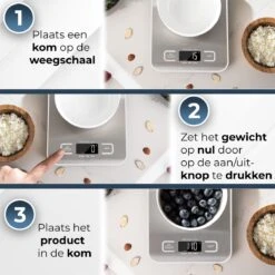 Ease Store Digitale Keuken Weegschaal Precisie – 1gr Tot 6kg – Elektrisch – Inclusief Batterijen – Tarra Functie - RVS -Drinkwater Apparaat Winkel 1200x1200 654