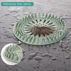 WiseGoods - Haarstopper - Haarvanger - Douche Zeef - Douche Filter - Haarfilter - Douche Afvoer - Siliconen - Blauw -Drinkwater Apparaat Winkel 1200x1200 7