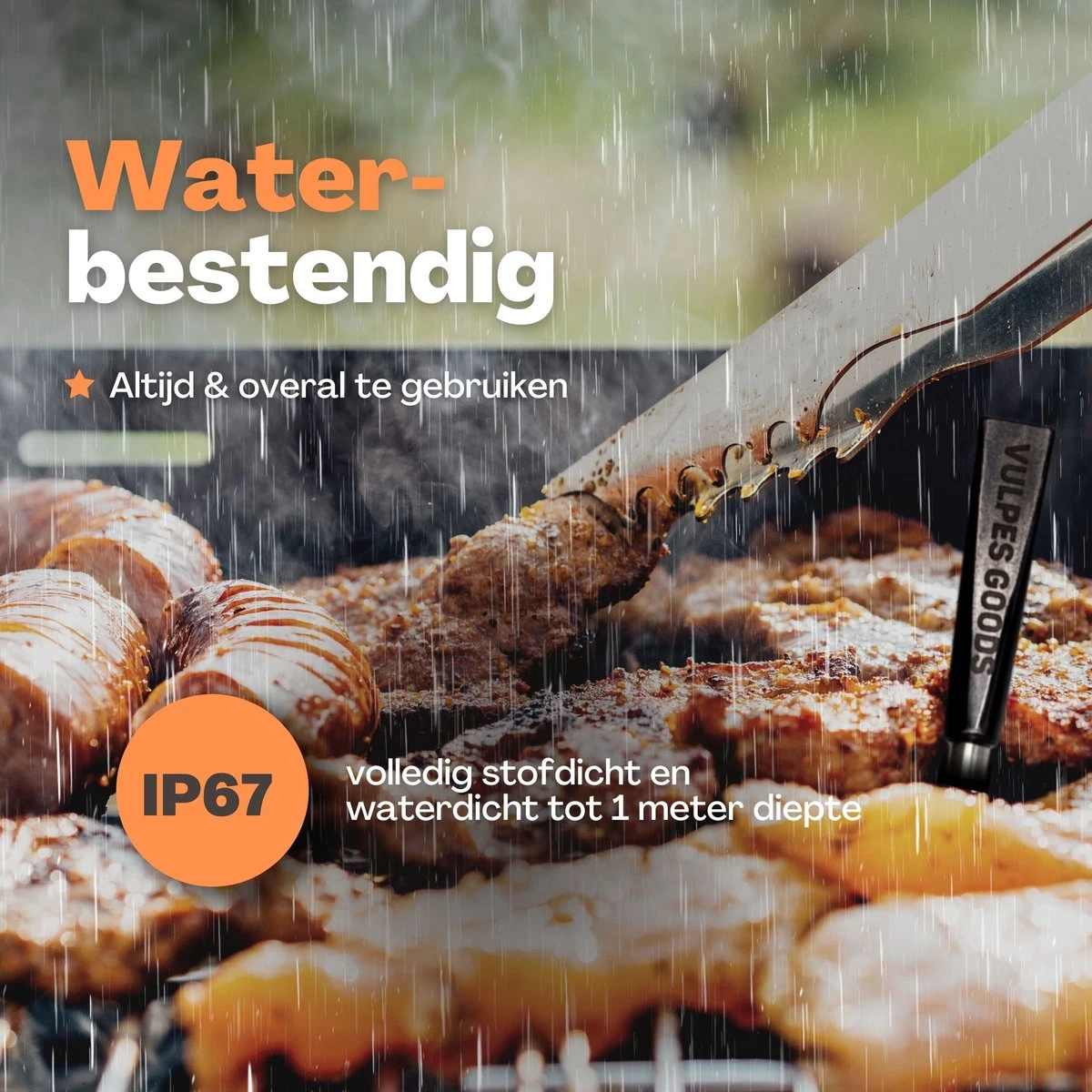 Vulpes Kitchen Vleesthermometer - BBQ - Oplaadbaar - Draadloos - Bluetooth 10 Vulpes Kitchen Vleesthermometer - BBQ - Oplaadbaar - Draadloos - Bluetooth - Afbeelding 10