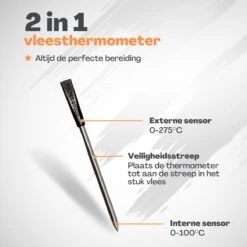 Vulpes Kitchen Vleesthermometer - BBQ - Oplaadbaar - Draadloos - Bluetooth 23 Vulpes Kitchen Vleesthermometer - BBQ - Oplaadbaar - Draadloos - Bluetooth -Drinkwater Apparaat Winkel 1200x1200 709